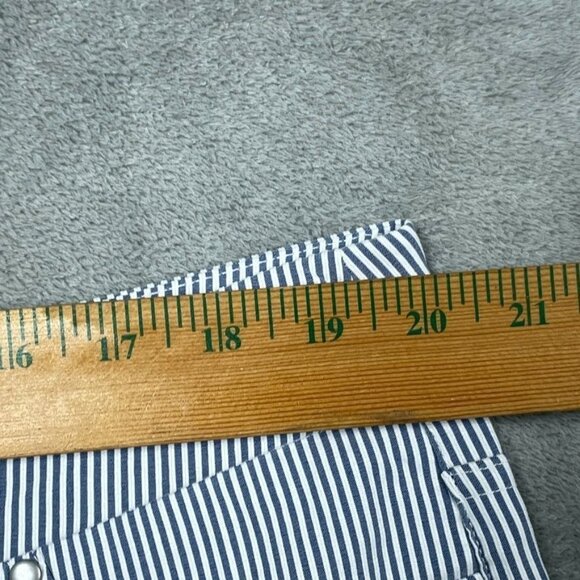 Mario Serrani Italy Womens Striped Cropped Pants XXL Slim Fit a1526 - Picture 5 of 7